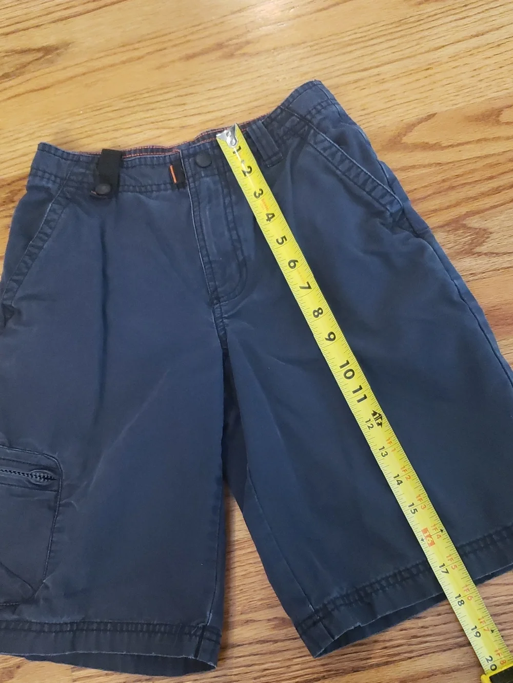 GAP Navy Blue Cargo Shorts With Adjustable Waist Size: 8